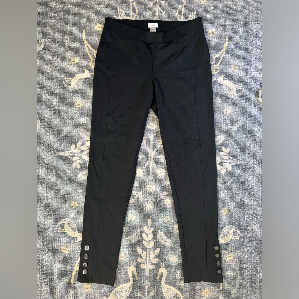 Cach Black Legging Pants With Button Details - image 1